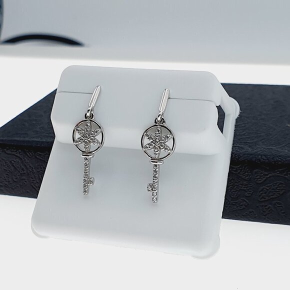 925 sterling silver luxury CZ earrings for women/girls, Best for gRJUS215 - Picture 10 of 11